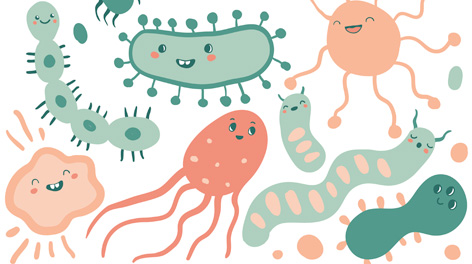 Cartoon germs